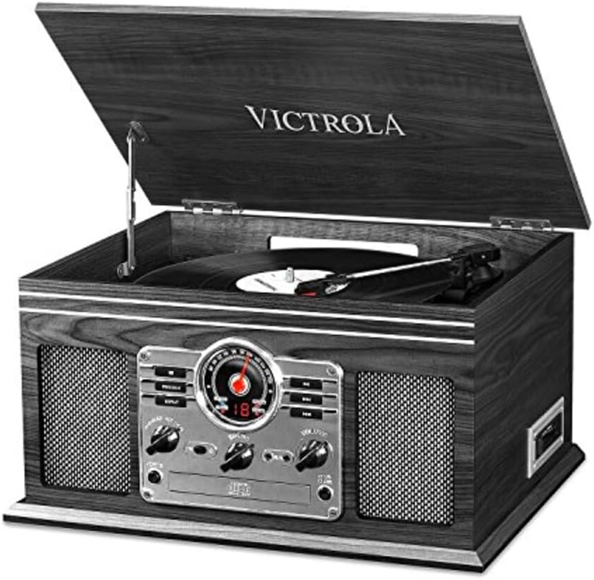 Victrola The Quincy 6-in-1 Bluetooth Record Player & Multimedia Center