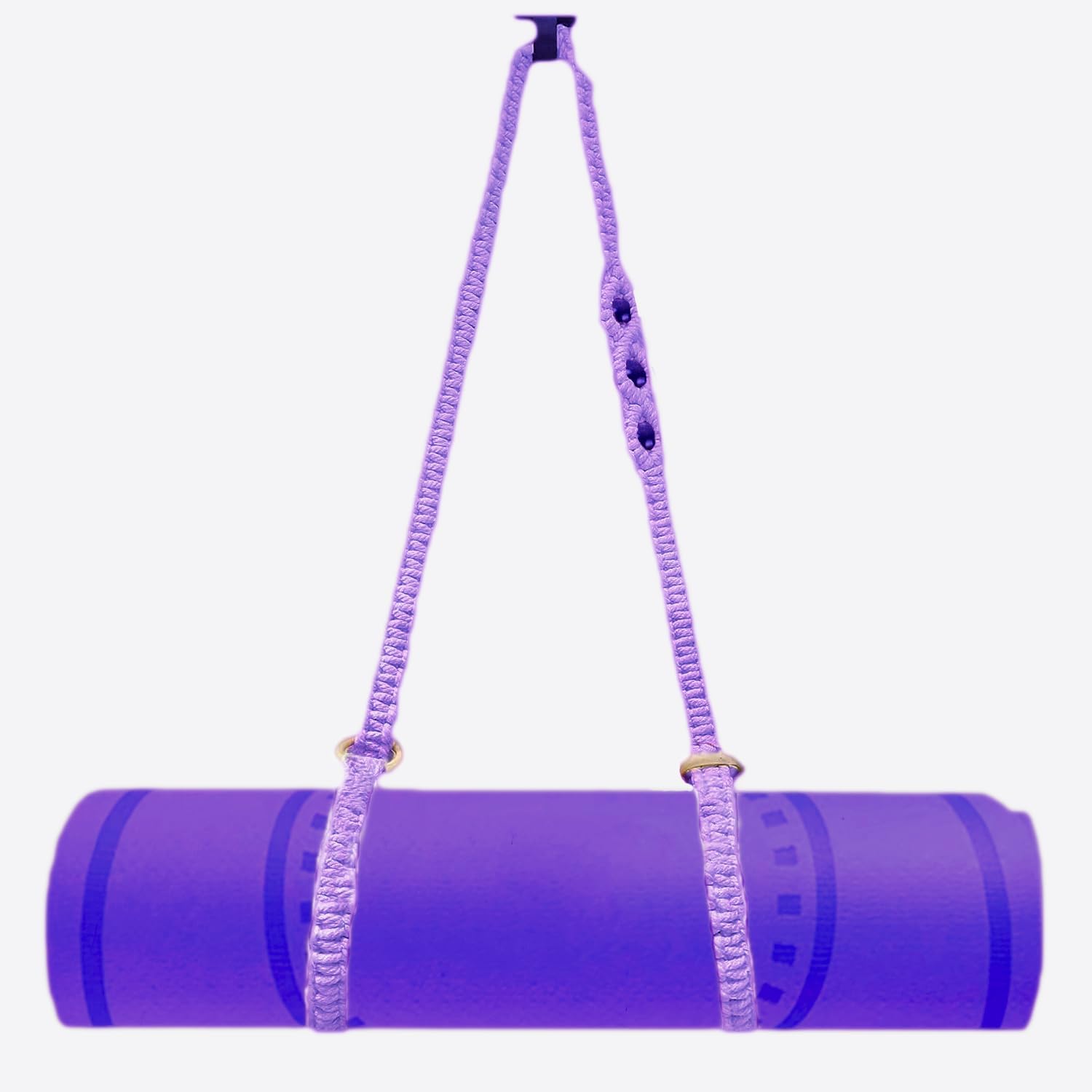 Hand-Woven Macrame Yoga Strap - Easy Carry