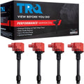TRQ Ignition Coil Set Compatible with 2016-2020 Honda Civic - Direct