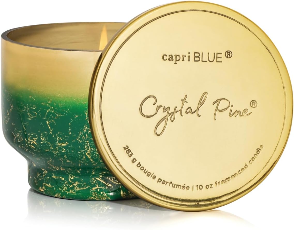 Capri Blue Crystal Pine Scented Candle - Holiday Decor Essential
