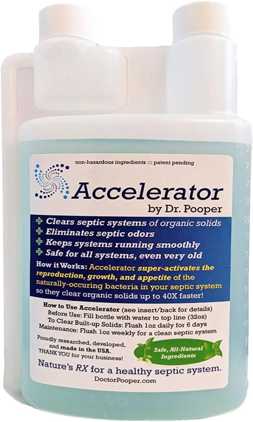 Dr. Pooper Accelerator Septic Tank Treatment for Odor Elimination