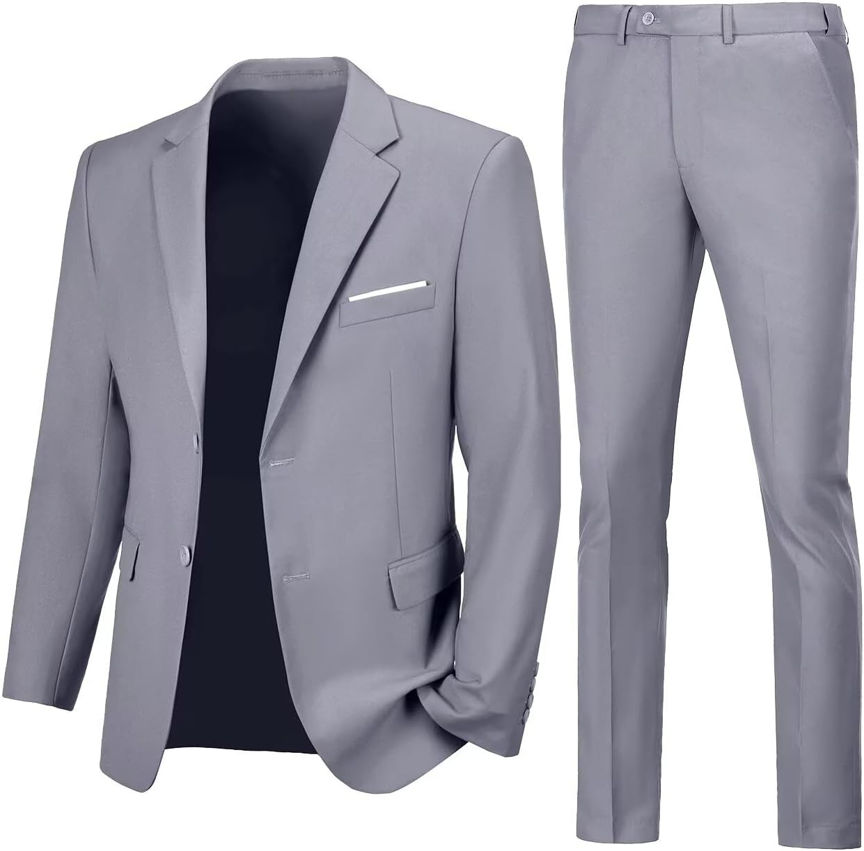 Mens Slim Fit 2 Piece Suit for Prom and Special Occasions