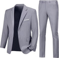 Mens Slim Fit 2 Piece Suit Two Button Notched Lapel Solid (Style SY6V)