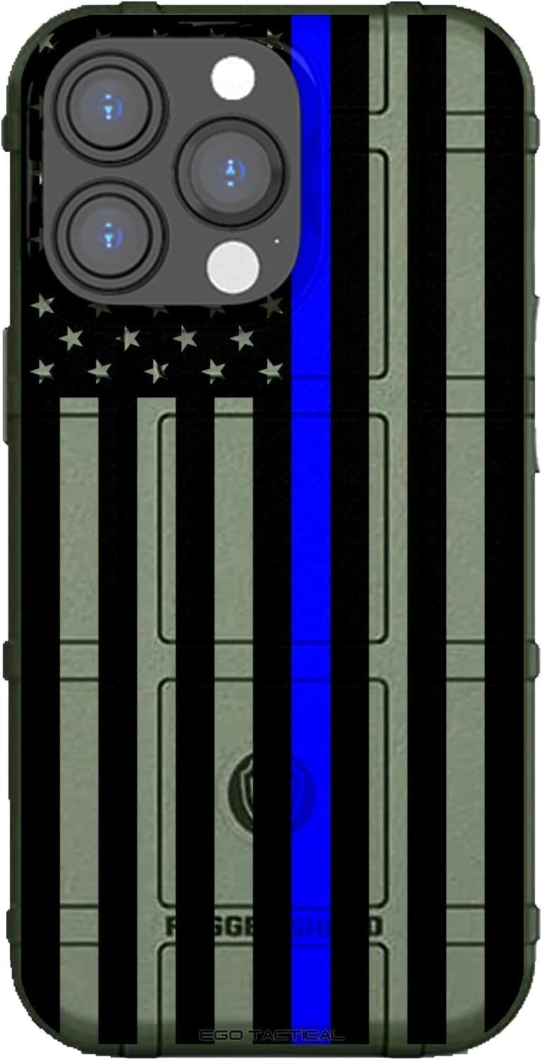 EGO TACTICAL Rugged Shield Case for iPhone 16 Pro Max - USA Flag