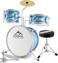 EASTROCK Kids Drum Set 3 Piece 14ft Junior Drum Set - Beginner Kit
