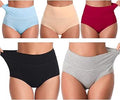Womens Cotton High Waist Briefs - Full Coverage Soft Multipack