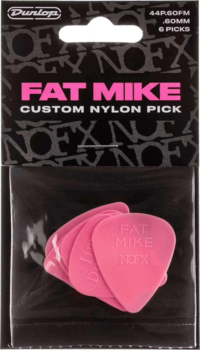 Fat Mike Nylon Picks - 6 Pack for Dynamic Play