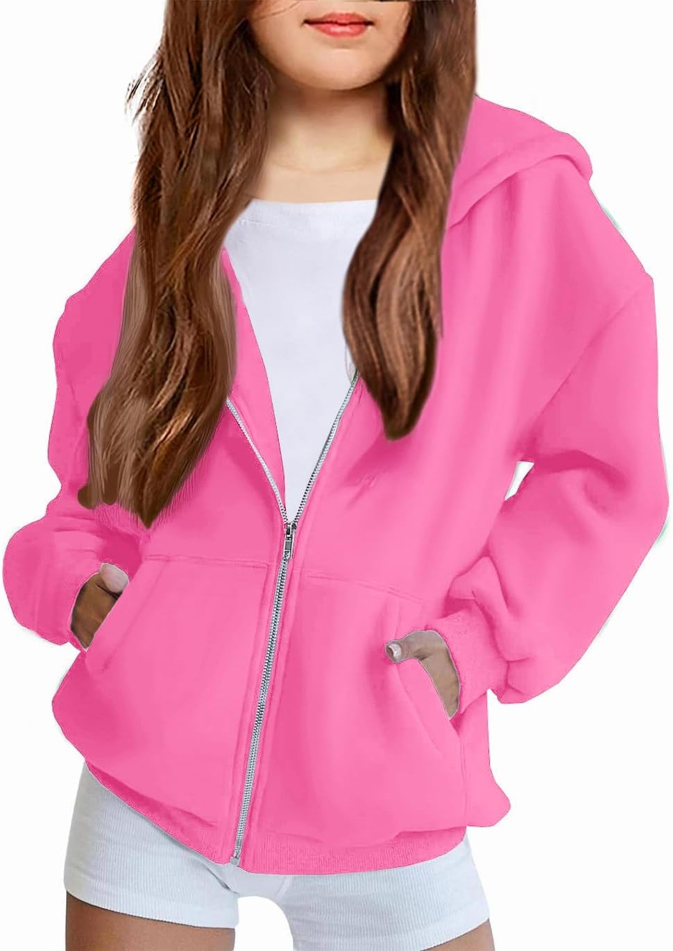 Arshiner Girls Zip Up Hoodies for Fall and Winter Comfort