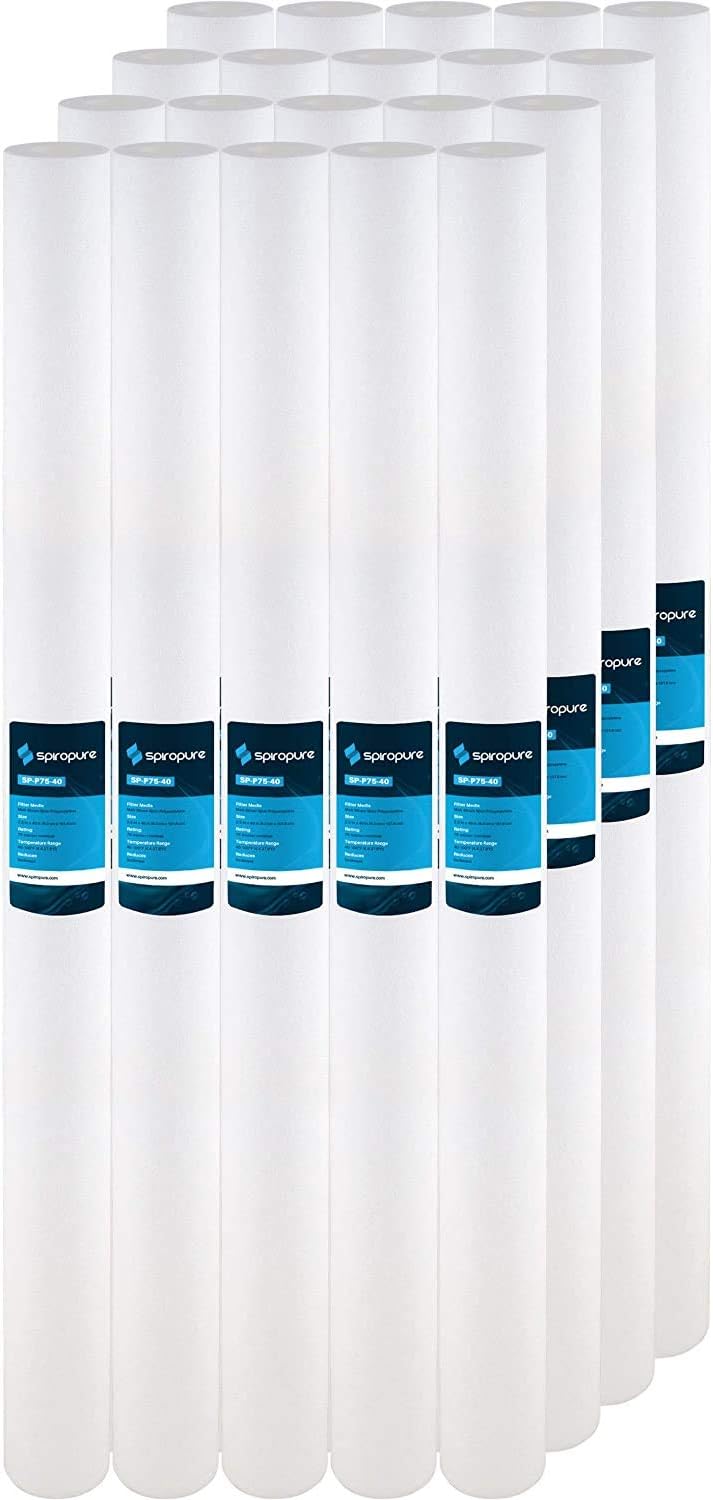SpiroPure SP-P75-40 75 Micron Sediment Water Filter Cartridge