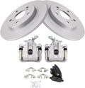 TRQ Brake Pad & Rotor Kit Ceramic Premium G-Coated - Reliable Rear