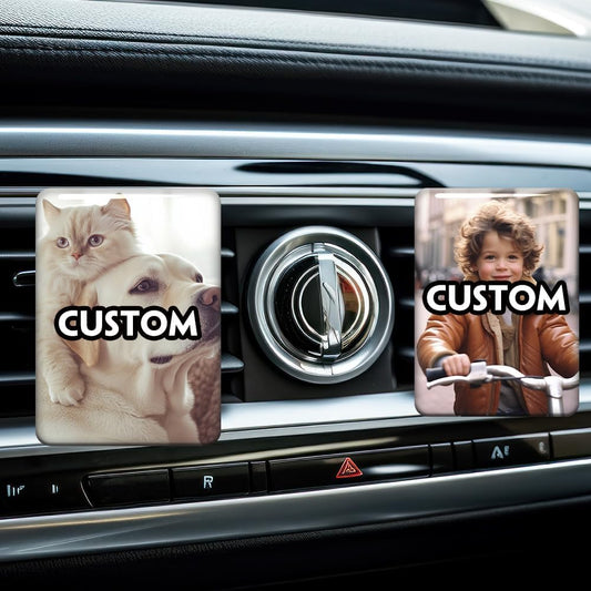 Custom Photo Crystal Air Freshener - Scented Drive Upgrade!