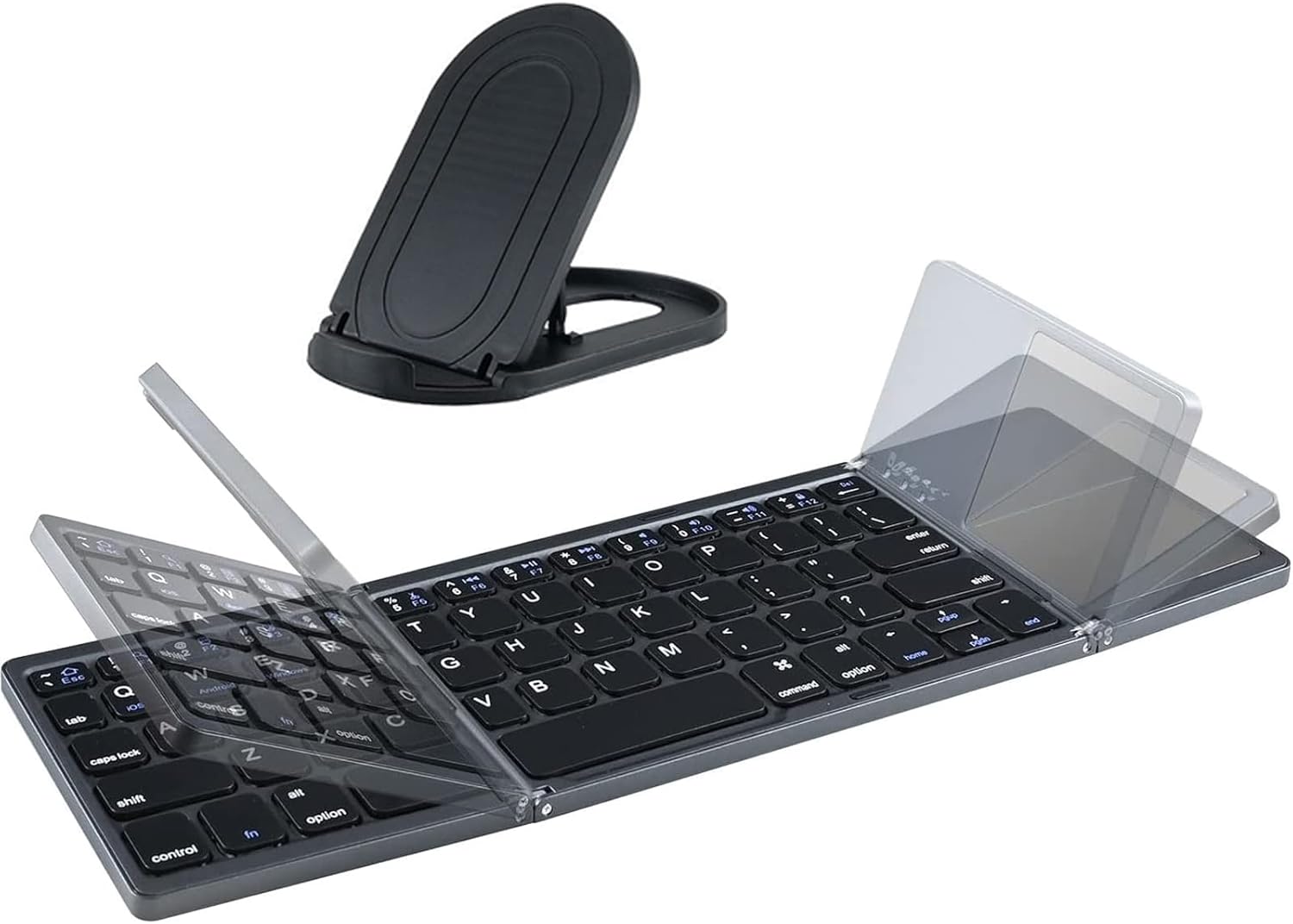 Portable Foldable Bluetooth Keyboard with Touchpad - Max Efficiency!