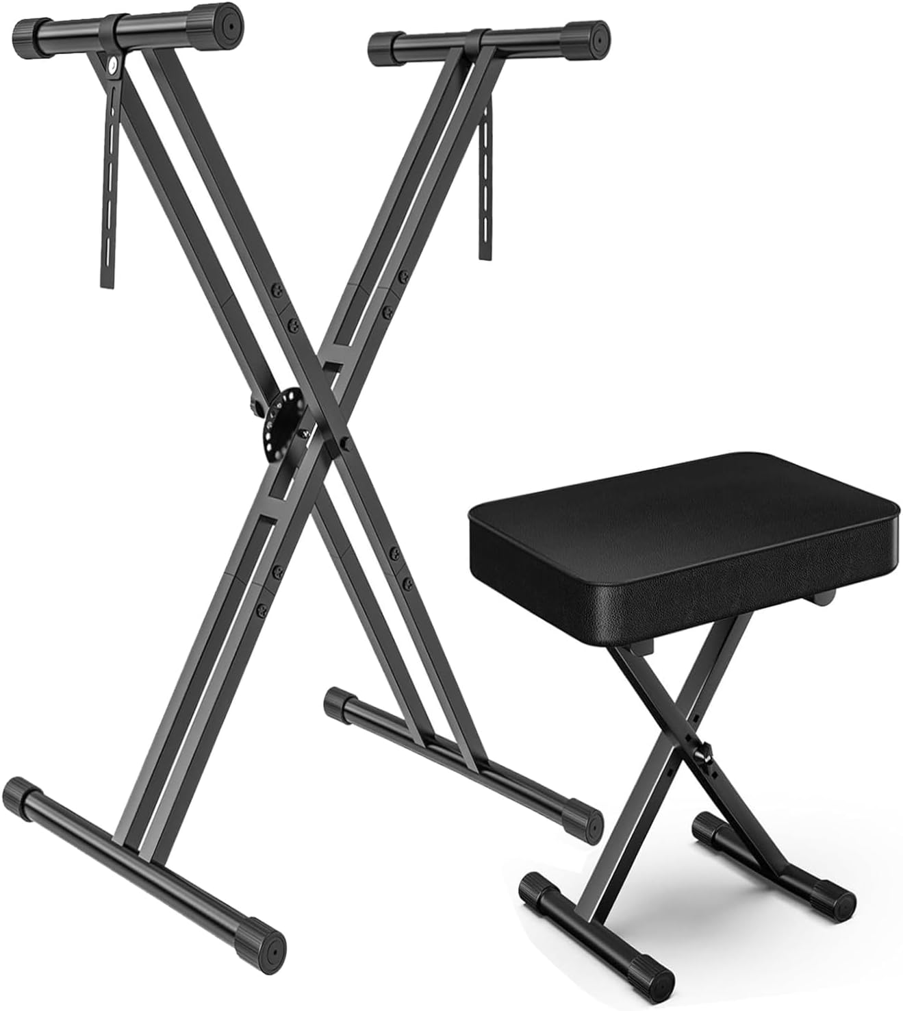 GLEAM Keyboard Stand and Bench Set for Musicians and Performers