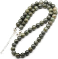 Natural Citrine Beaded Choker - Genuine 8mm Yellow (Style JVCL)