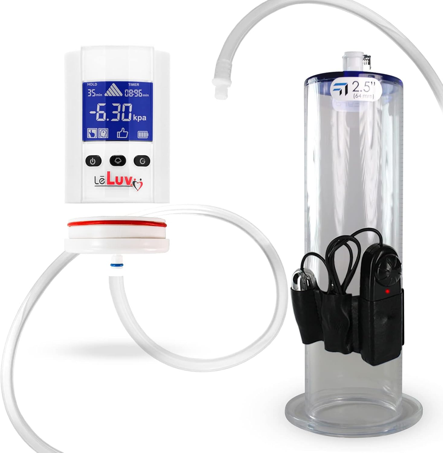 LeLuv iPump Smart LCD Head with Adapter for Ultimate Pleasure