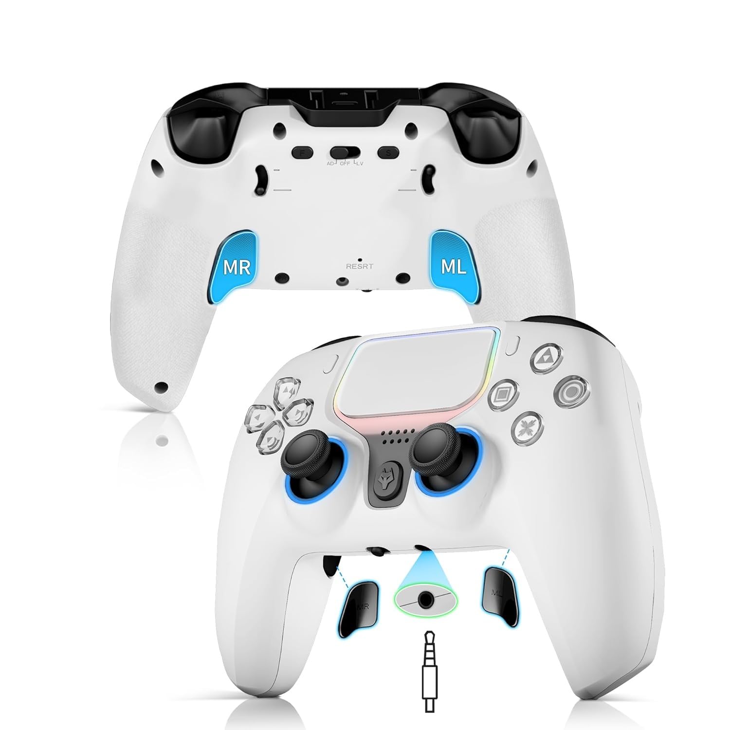 NBCP Wireless 5th Generation Elite PS4 Controller with 1000mAh