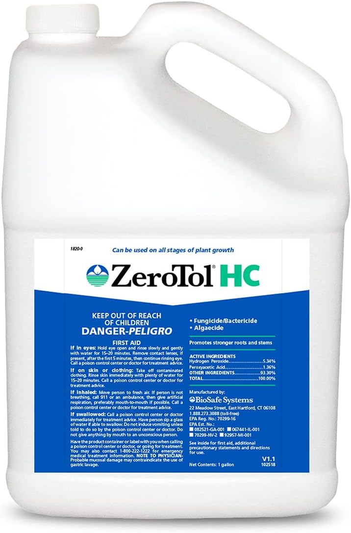 BioSafe Systems ZeroTol HC: Broad Spectrum Algaecide and Fungicide