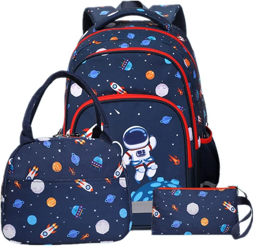 Galaxy-Print School-Bag Backpack for Boys - Stylish & Durable