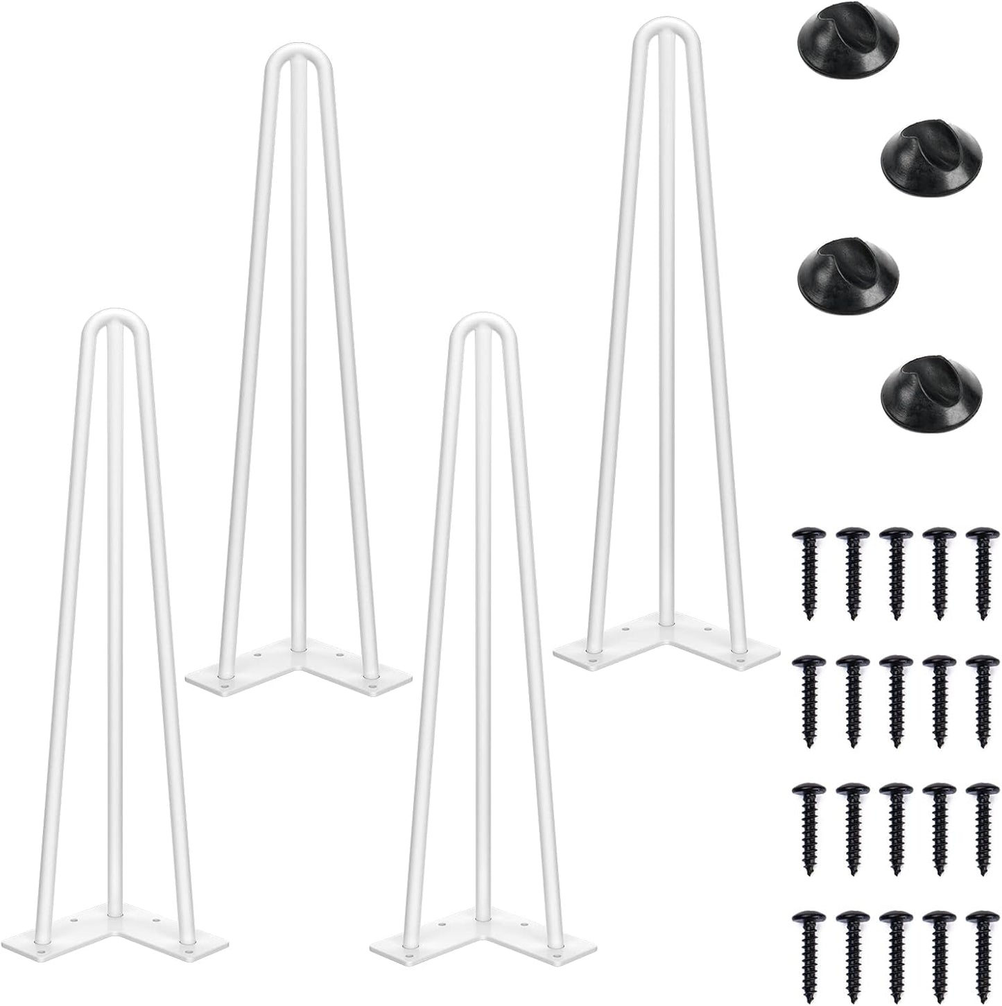 SMARTSTANDARD 18 Inch Hairpin Table Legs for Stylish Furniture