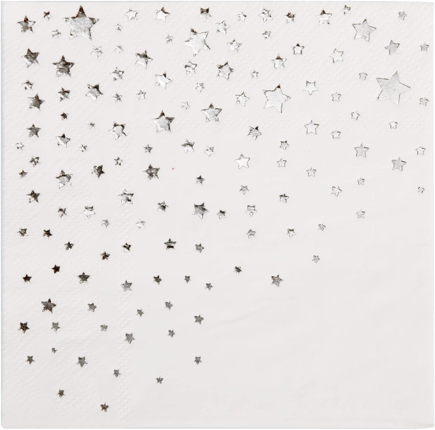 Silver Star Holiday Cocktail Napkins