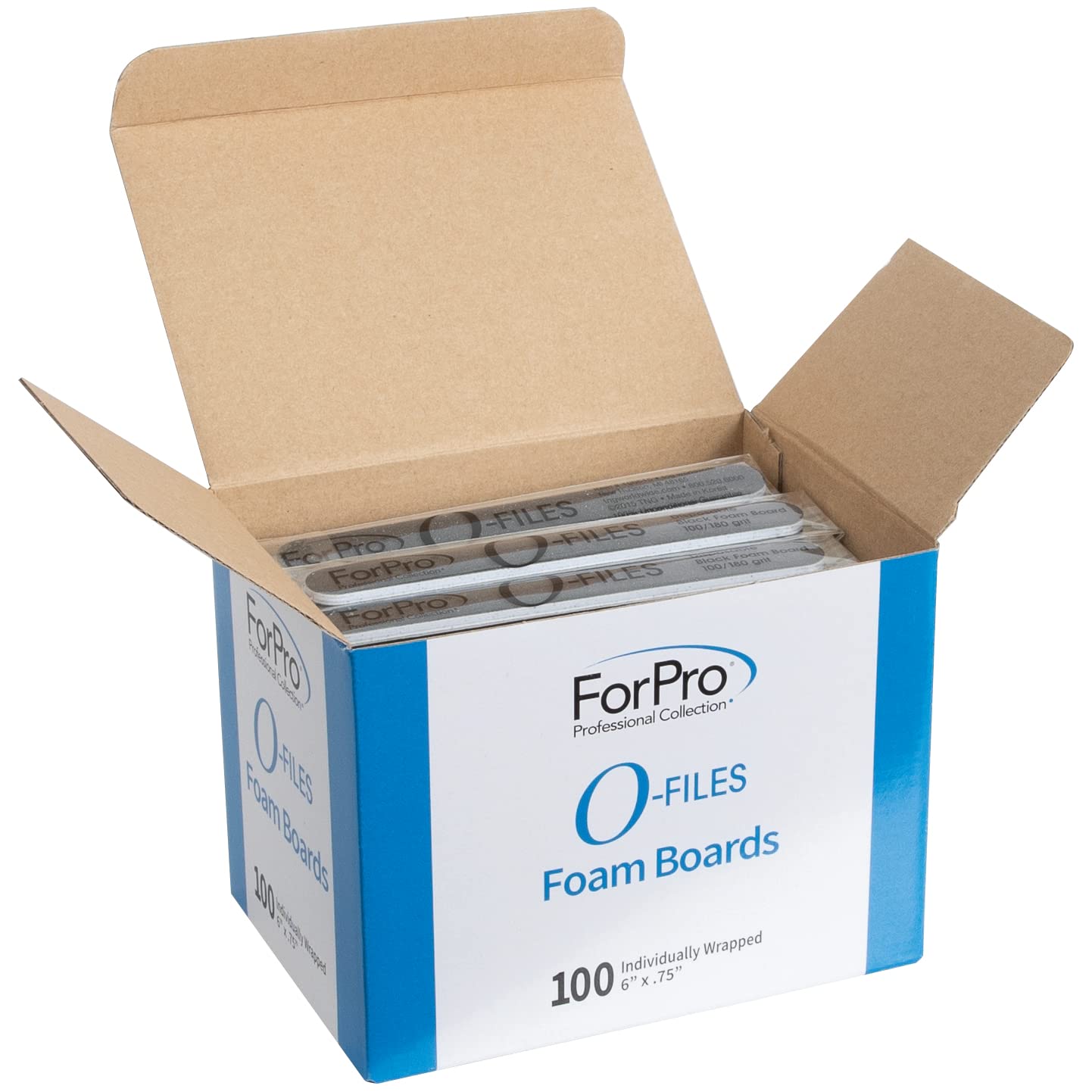 ForPro Professional Collection O-Files Foam Board Nail Files