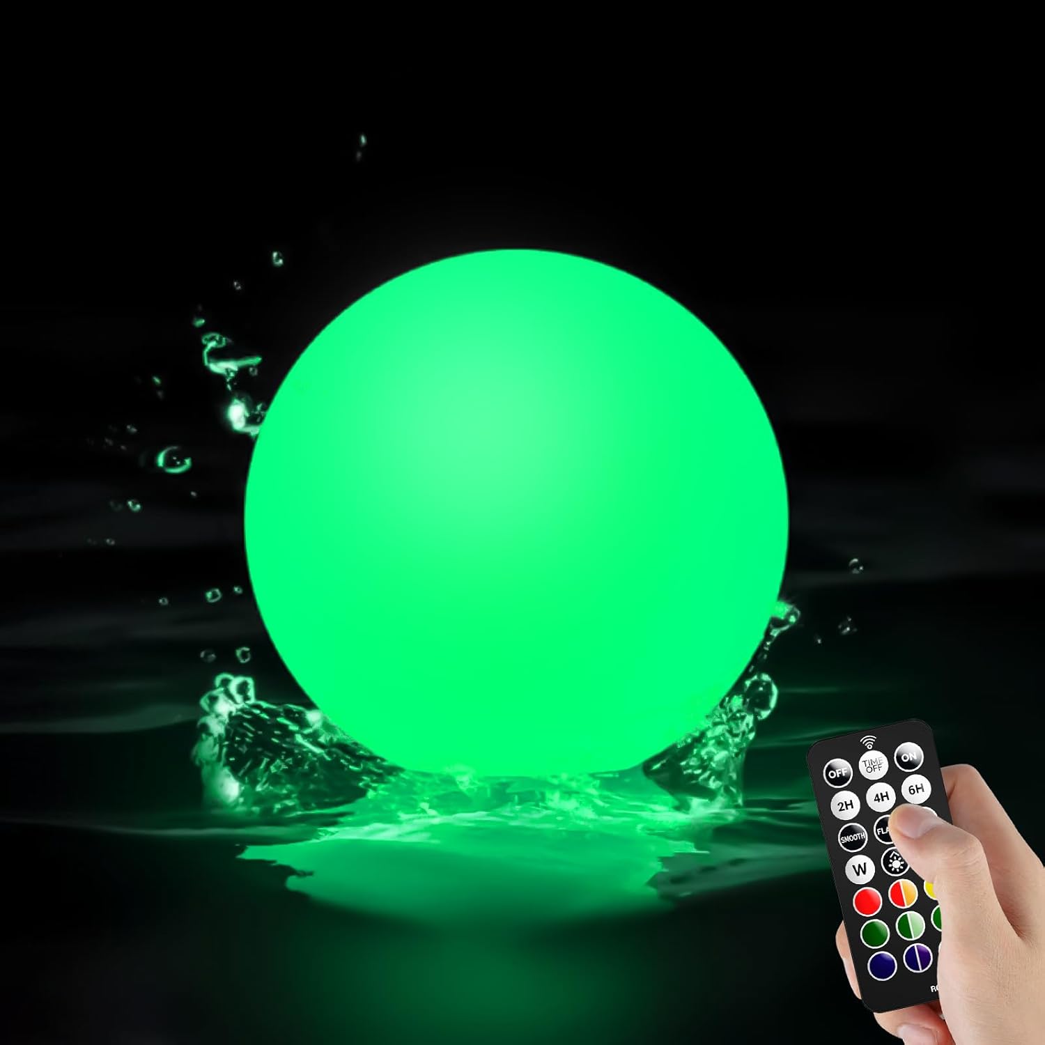 LOFTEK LED Pool Lights That Float - Rechargeable RGB Globe Lamp