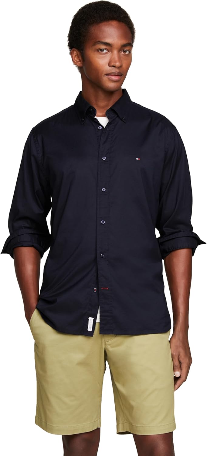 Tommy Hilfiger Long Sleeve Poplin Regular Fit Button Down Shirts
