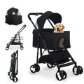 3-in-1 Folding Dog Stroller for Small Medium Dogs Travel