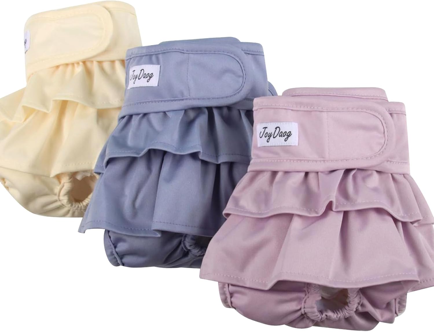 JoyDaog Small Dog Diapers 3-Pack: Premium Reusable Solution