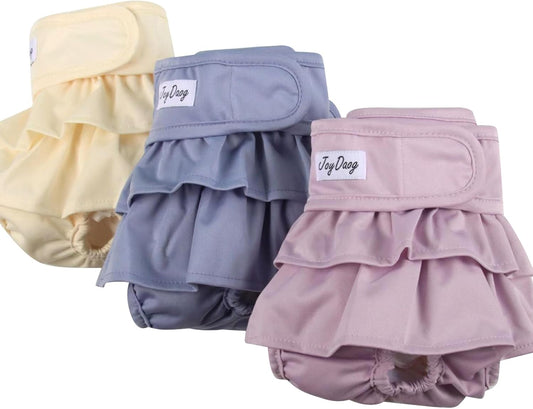 JoyDaog Small Dog Diapers 3-Pack: Premium Reusable Solution