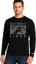 Zubaz NFL Men's Long Sleeve Team Graphic T-Shirt (Style Q7G2)