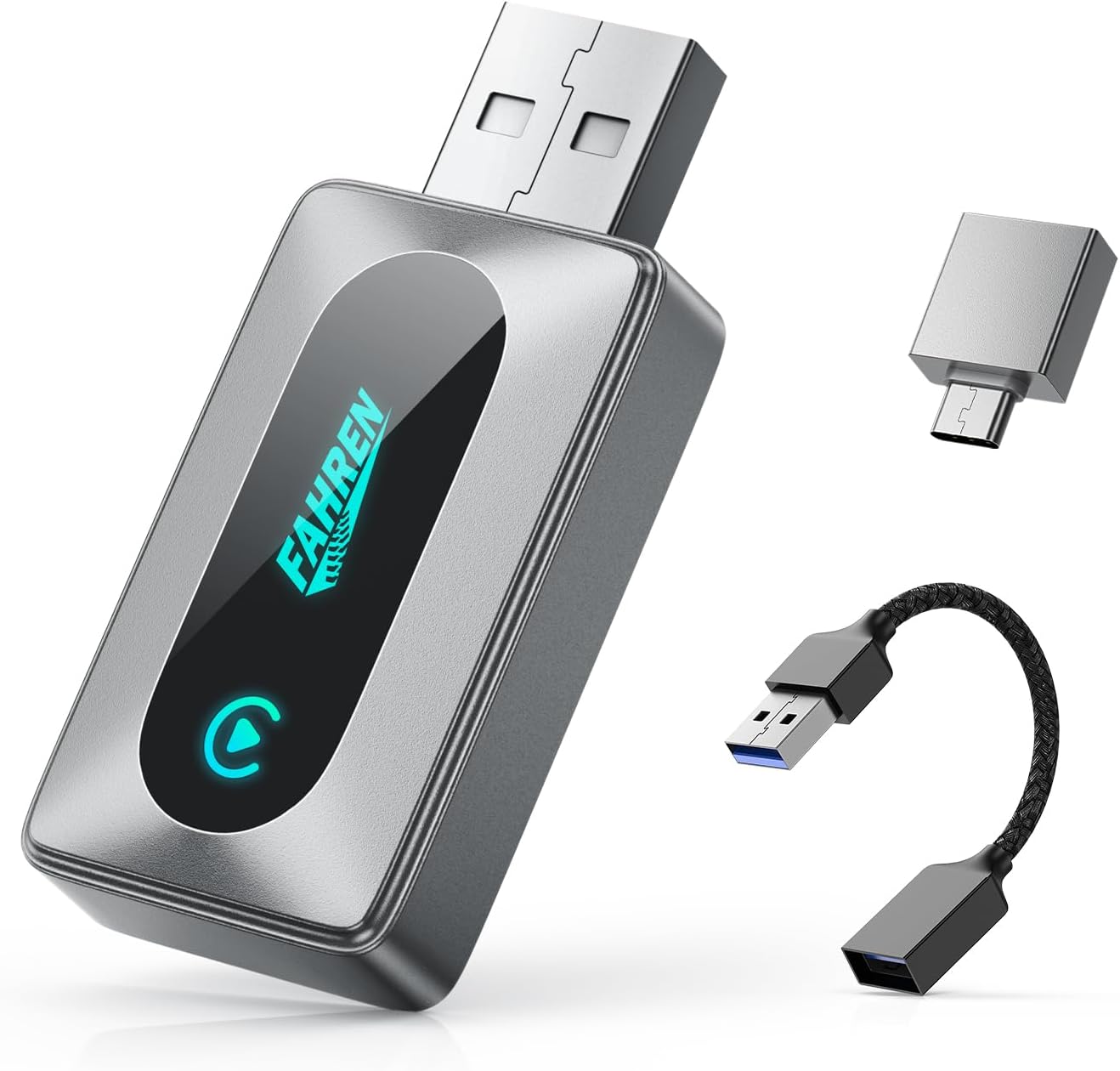 FAHREN 2025 Wireless CarPlay Adapter: Fast Connection!