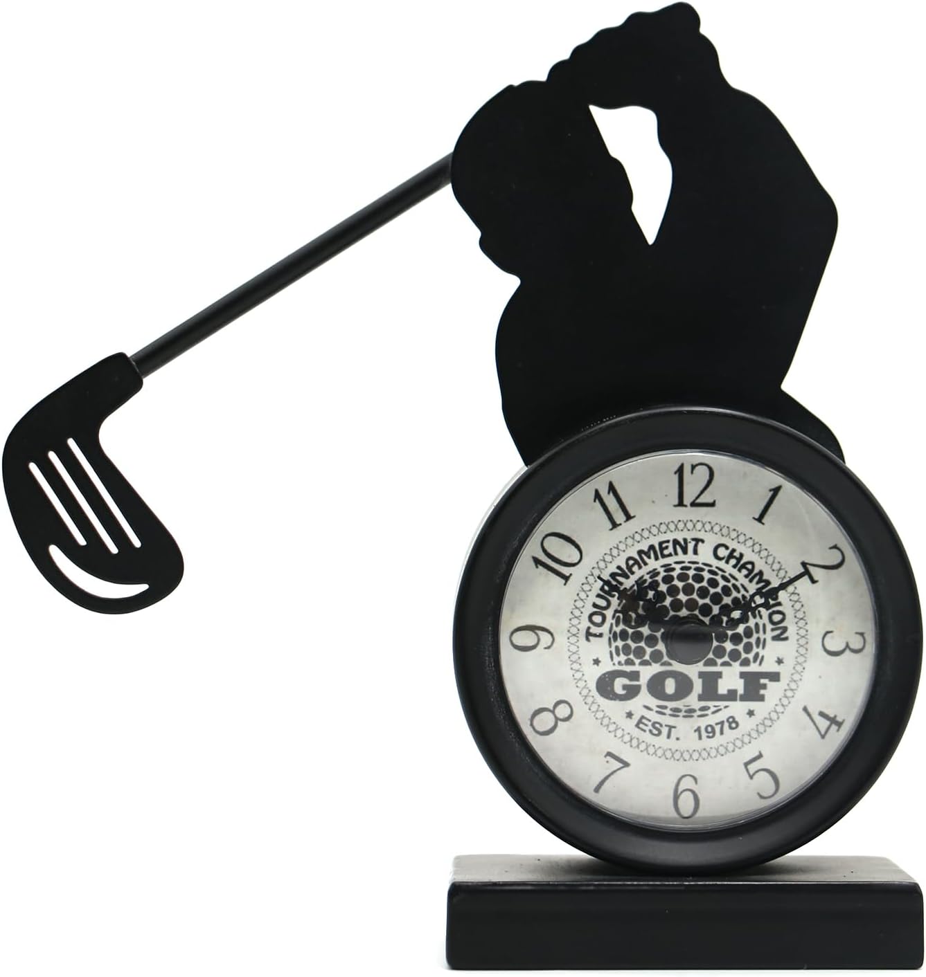 Golf Desk Clock: Stylish Office Decor & Golfer Gadget