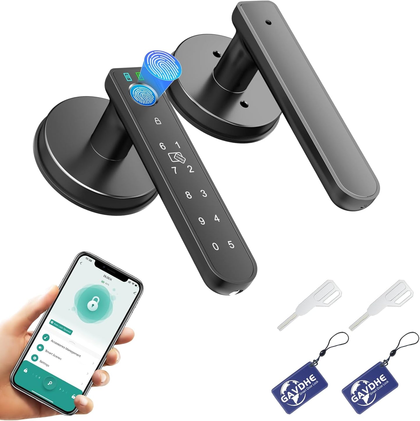 Keyless Fingerprint Door Lock App Control - Secure & Easy Access
