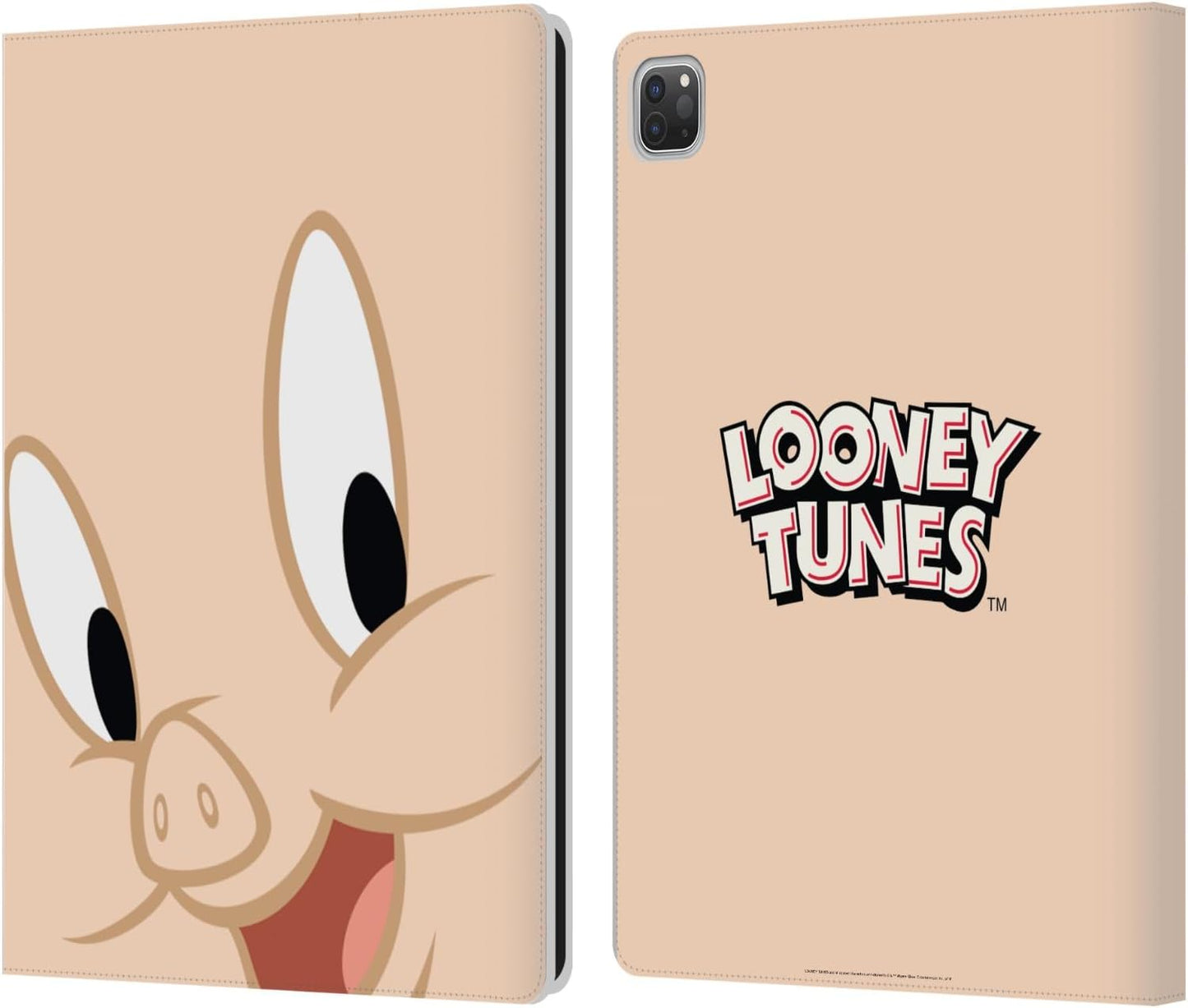 Looney Tunes Porky Pig Leather Wallet Case for iPad Pro 12.9