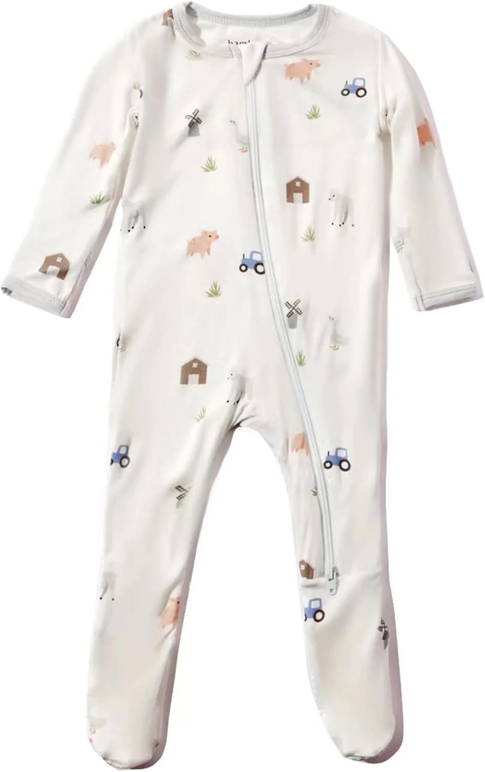 Ultra Soft Bamboo Little Baby Footie Pajamas for Newborns