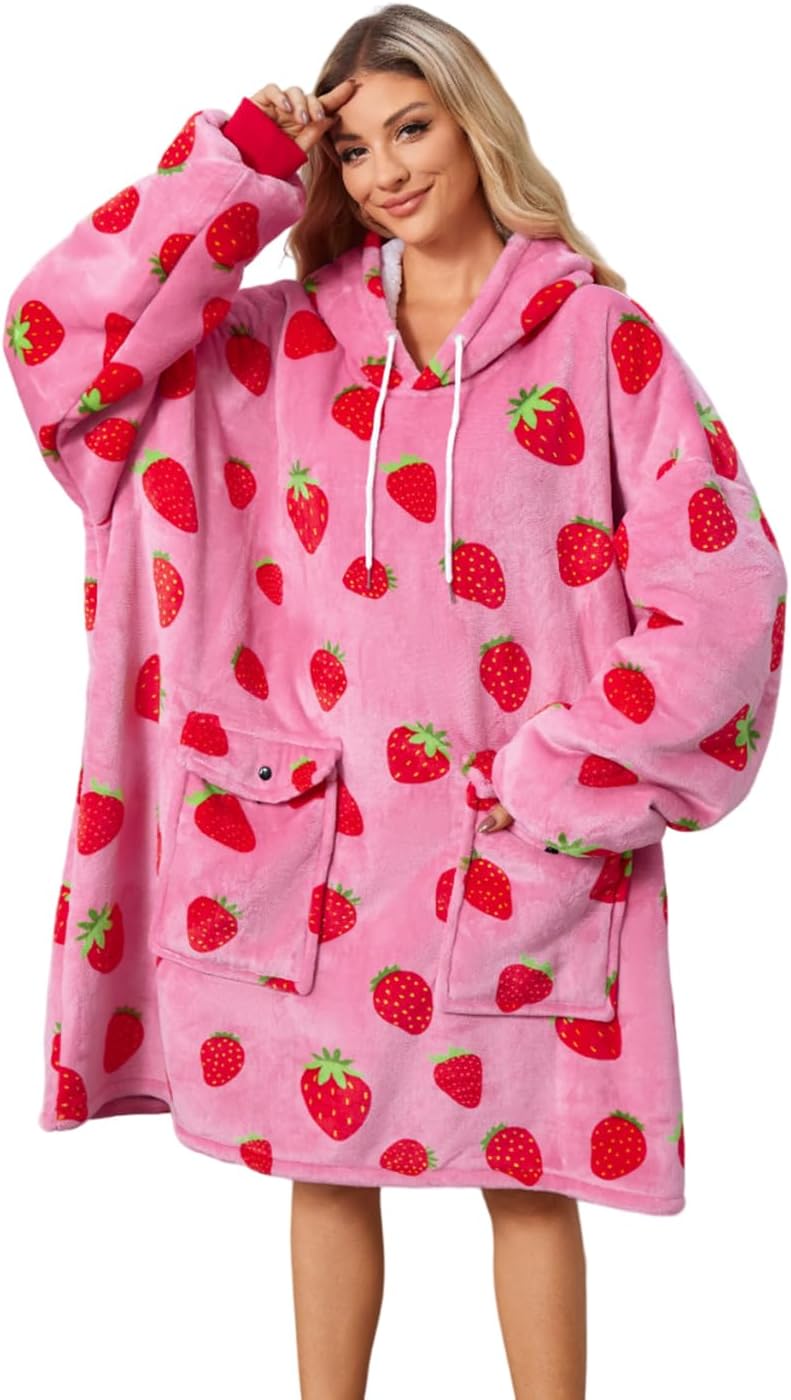 Sherpa Fleece Hoodie Blanket - Cozy Comfort!