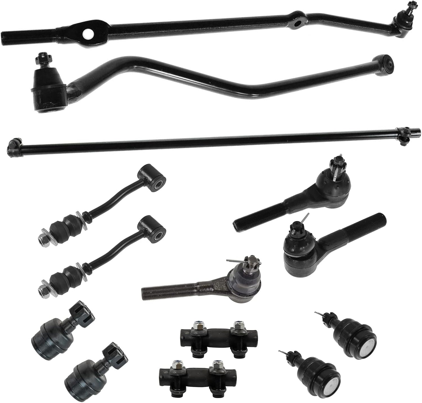 TRQ Front Steering & Suspension Kit for Jeep Cherokee 1991-2001
