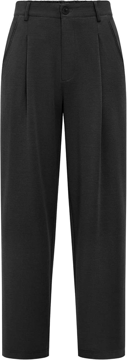 Arach&Cloz Women's Stretch Wrinkle-Free Comfort Ankle Pants