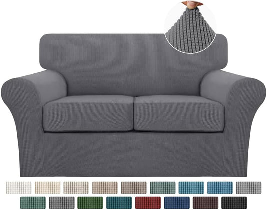 Turquoize 3 Piece Sofa Covers for 2 Cushion Couch Slipcover