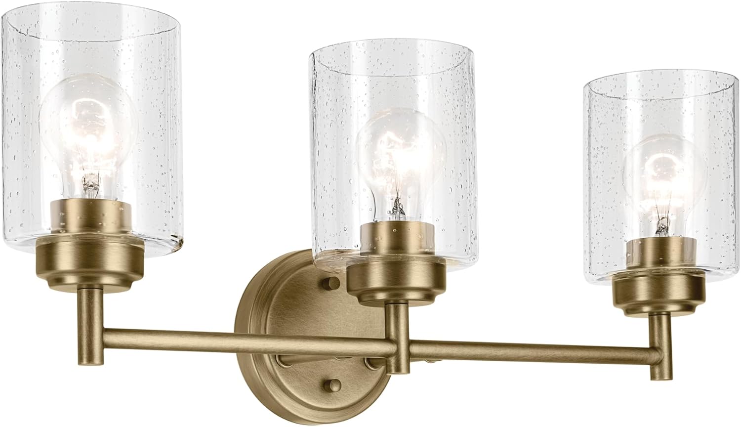 KICHLER Winslow 21.5 in 3-Light Vanity Light for Luxe Industrial
