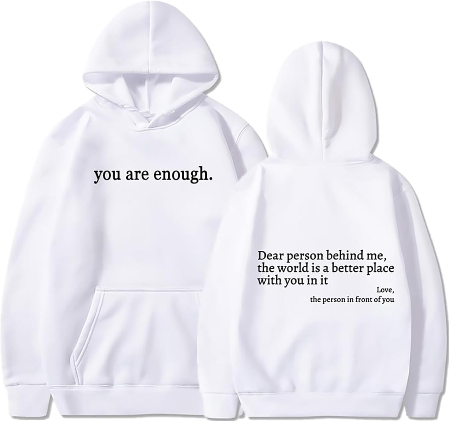 Empowering Letter Print Sweatshirt