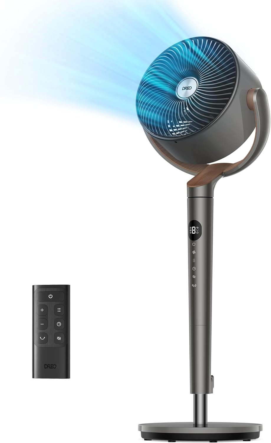 Dreo Quiet Oscillating Bedroom Fan: 8 Speeds, 3 Modes, 8H Timer