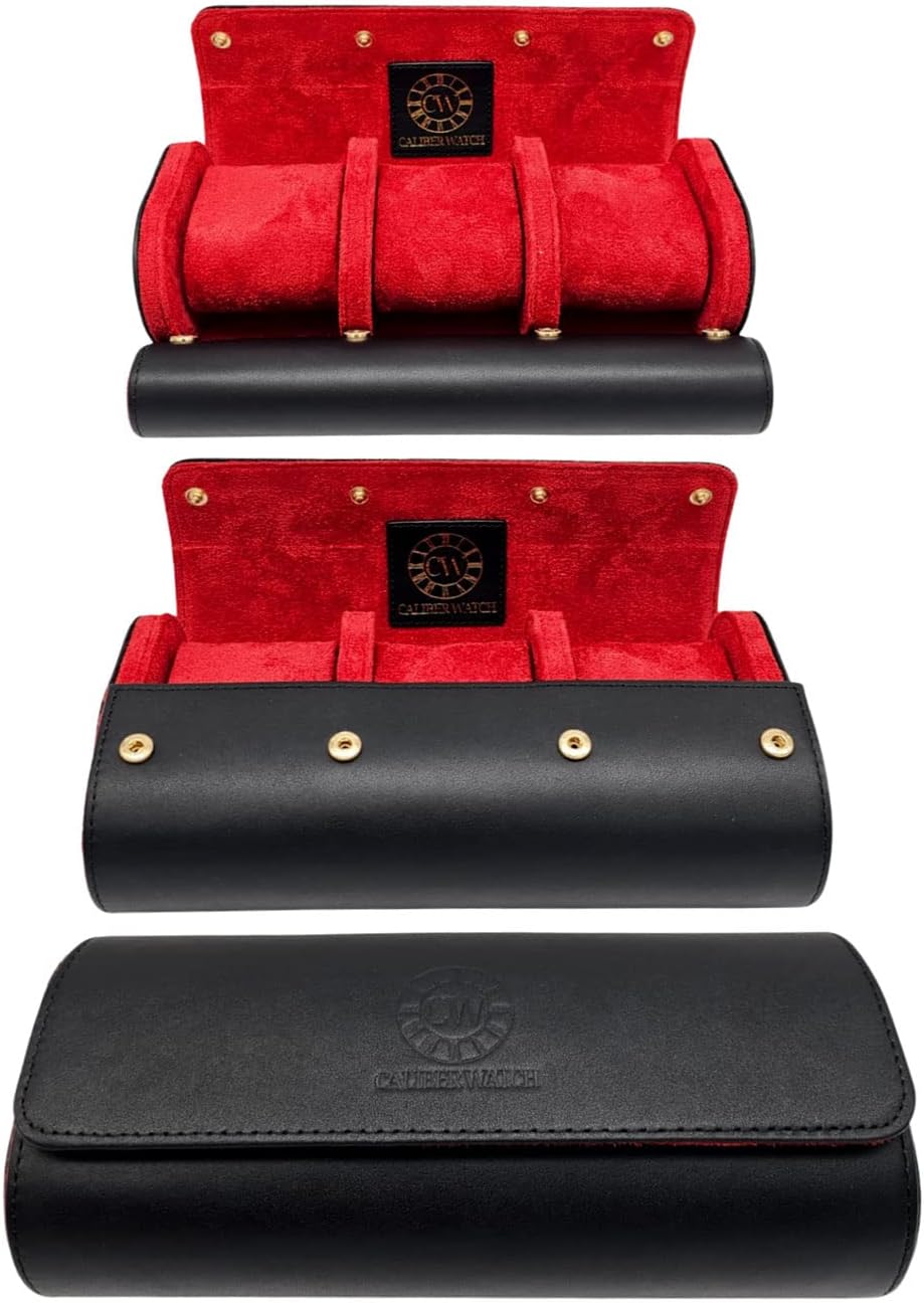 Premium Napa Leather Watch Roll - Travel in Style!
