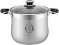 Stainless Steel Stock Pot 27.5 QT - Large Capacity for Soups & Pasta