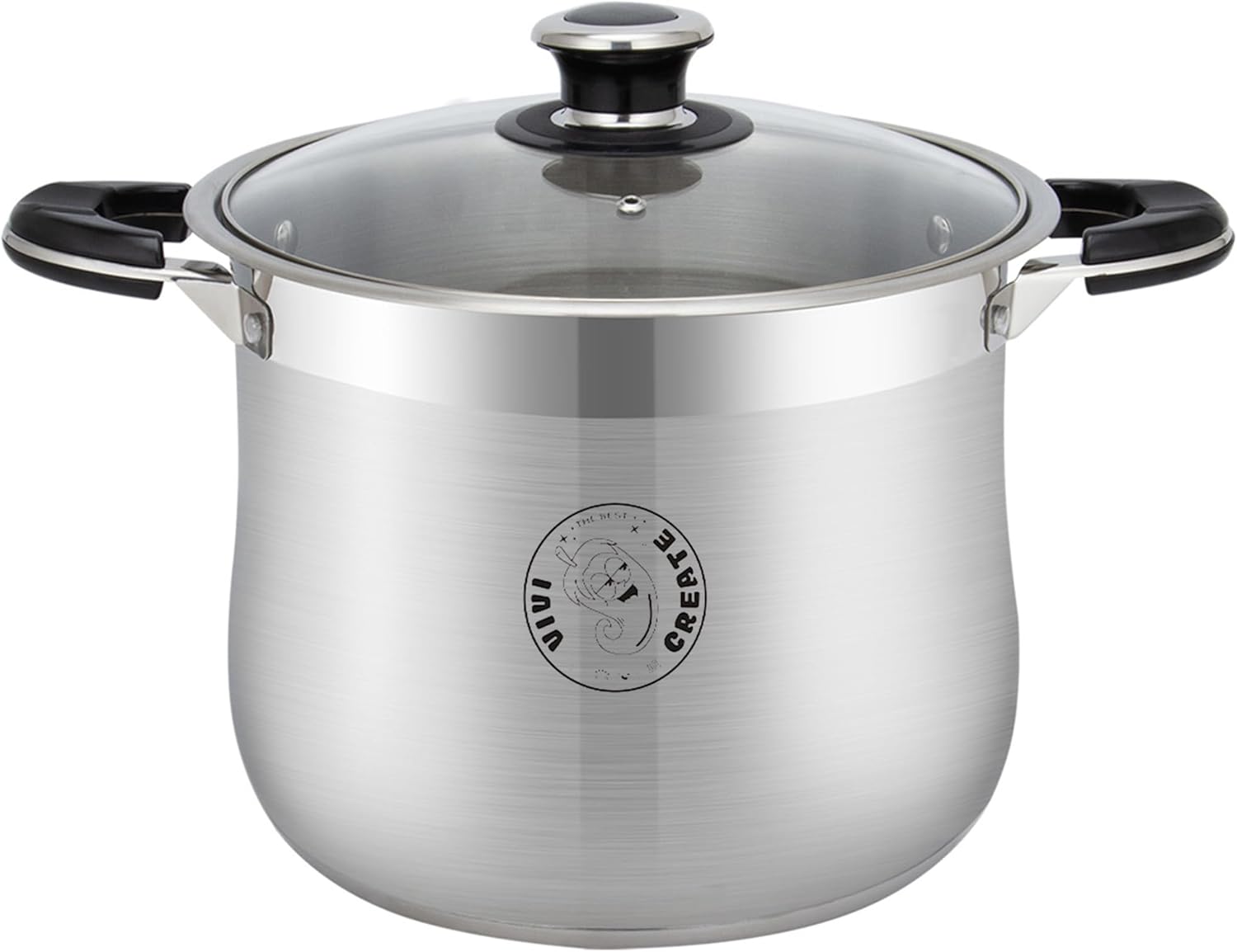 Vivicreate Stainless Steel Stock Pot for Induction Cooking