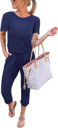KIRUNDO Jumpsuit for Women Short Sleeve One Piece - Breathable Comfort