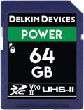 Delkin Devices Power 64GB SDXC UHS-II Memory Card for 8K Video