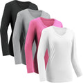 Moisture Wicking Shirts for Women Quick Dry Long Sleeve V