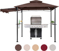 FAB BASED 5x8 Grill Gazebo Canopy - Extra Shadow & LED Lights